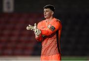 15 February 2025; Bray Wanderers goalkeeper Jimmy Corcoran during the SSE Airtricity Men's First Division match between Longford Town and Bray Wanderers at Bishopsgate in Longford. Photo by Michael P Ryan/Sportsfile
