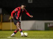 15 February 2025; Eric Yoro of Longford Town during the SSE Airtricity Men's First Division match between Longford Town and Bray Wanderers at Bishopsgate in Longford. Photo by Michael P Ryan/Sportsfile