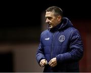 15 February 2025; Bray Wanderers first team coach Paul Heffernan during the SSE Airtricity Men's First Division match between Longford Town and Bray Wanderers at Bishopsgate in Longford. Photo by Michael P Ryan/Sportsfile