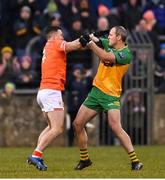 16 February 2025; Aidan Forker of Armagh and Michael Murphy of Donegal tussle during the Allianz Football League Division 1 match between Donegal and Armagh at MacCumhaill Park in Ballybofey, Donegal. Photo by Ramsey Cardy/Sportsfile