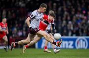 15 February 2025; Dylan McHugh of Galway during the Allianz Football League Division 1 match between Derry and Galway at Celtic Park in Derry. Photo by Ramsey Cardy/Sportsfile