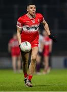 15 February 2025; Ciaran McFaul of Derry during the Allianz Football League Division 1 match between Derry and Galway at Celtic Park in Derry. Photo by Ramsey Cardy/Sportsfile