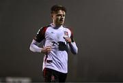 14 February 2025; Aodh Dervin of Dundalk during the SSE Airtricity Men's First Division match between Dundalk and Athlone Town at Oriel Park in Dundalk, Louth. Photo by Ben McShane/Sportsfile