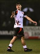 14 February 2025; Andy Paraschiv of Dundalk during the SSE Airtricity Men's First Division match between Dundalk and Athlone Town at Oriel Park in Dundalk, Louth. Photo by Ben McShane/Sportsfile