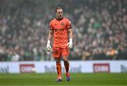 16 February 2025; Bohemians goalkeeper James Talbot during the SSE Airtricity Men's Premier Division match between Bohemians and Shamrock Rovers at the Aviva Stadium in Dublin. Photo by Ben McShane/Sportsfile