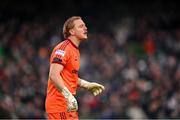 16 February 2025; Bohemians goalkeeper James Talbot during the SSE Airtricity Men's Premier Division match between Bohemians and Shamrock Rovers at the Aviva Stadium in Dublin. Photo by Stephen McCarthy/Sportsfile