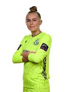15 February 2025; Goalkeeper Summer Lawless during a Shamrock Rovers squad portraits session at Tallaght Stadium in Dublin. Photo by Stephen McCarthy/Sportsfile
