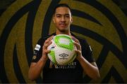 31 January 2025; Mathyas Randriamamy during a Kerry FC squad portrait session at Mounthawk Park in Tralee, Kerry. Photo by Brendan Moran/Sportsfile
