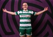15 February 2025; Aoife Brophy during a Shamrock Rovers squad portraits session at Tallaght Stadium in Dublin. Photo by Stephen McCarthy/Sportsfile