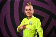 15 February 2025; Goalkeeper Summer Lawless during a Shamrock Rovers squad portraits session at Tallaght Stadium in Dublin. Photo by Stephen McCarthy/Sportsfile