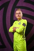 15 February 2025; Goalkeeper Summer Lawless during a Shamrock Rovers squad portraits session at Tallaght Stadium in Dublin. Photo by Stephen McCarthy/Sportsfile