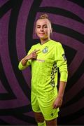 15 February 2025; Goalkeeper Summer Lawless during a Shamrock Rovers squad portraits session at Tallaght Stadium in Dublin. Photo by Stephen McCarthy/Sportsfile