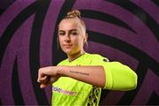15 February 2025; Goalkeeper Summer Lawless during a Shamrock Rovers squad portraits session at Tallaght Stadium in Dublin. Photo by Stephen McCarthy/Sportsfile