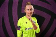 15 February 2025; Goalkeeper Summer Lawless during a Shamrock Rovers squad portraits session at Tallaght Stadium in Dublin. Photo by Stephen McCarthy/Sportsfile