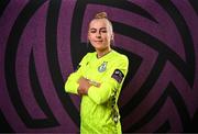 15 February 2025; Goalkeeper Summer Lawless during a Shamrock Rovers squad portraits session at Tallaght Stadium in Dublin. Photo by Stephen McCarthy/Sportsfile