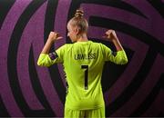 15 February 2025; Goalkeeper Summer Lawless during a Shamrock Rovers squad portraits session at Tallaght Stadium in Dublin. Photo by Stephen McCarthy/Sportsfile
