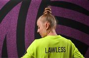 15 February 2025; Goalkeeper Summer Lawless during a Shamrock Rovers squad portraits session at Tallaght Stadium in Dublin. Photo by Stephen McCarthy/Sportsfile