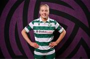 15 February 2025; Emily Corbet during a Shamrock Rovers squad portraits session at Tallaght Stadium in Dublin. Photo by Stephen McCarthy/Sportsfile