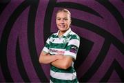 15 February 2025; Emily Corbet during a Shamrock Rovers squad portraits session at Tallaght Stadium in Dublin. Photo by Stephen McCarthy/Sportsfile