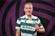 15 February 2025; Emily Corbet during a Shamrock Rovers squad portraits session at Tallaght Stadium in Dublin. Photo by Stephen McCarthy/Sportsfile