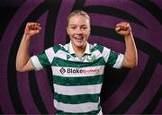 15 February 2025; Emily Corbet during a Shamrock Rovers squad portraits session at Tallaght Stadium in Dublin. Photo by Stephen McCarthy/Sportsfile