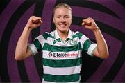 15 February 2025; Emily Corbet during a Shamrock Rovers squad portraits session at Tallaght Stadium in Dublin. Photo by Stephen McCarthy/Sportsfile