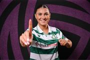 15 February 2025; Maria Reynolds during a Shamrock Rovers squad portraits session at Tallaght Stadium in Dublin. Photo by Stephen McCarthy/Sportsfile