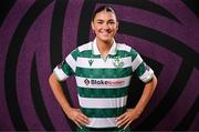 15 February 2025; Maria Reynolds during a Shamrock Rovers squad portraits session at Tallaght Stadium in Dublin. Photo by Stephen McCarthy/Sportsfile