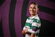 15 February 2025; Maria Reynolds during a Shamrock Rovers squad portraits session at Tallaght Stadium in Dublin. Photo by Stephen McCarthy/Sportsfile