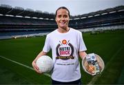 18 February 2025; NutriQuick has partnered with the GAA and GPA to launch a new range of nutritious ready-made meals, endorsed by Dublin footballer Brian Howard and Galway’s Nicola Ward. The athletes played a key role in developing the meals, designed to support active lifestyles with balanced, locally-sourced ingredients. The initial range includes pulled chicken with wholewheat pasta and turkey meatballs with spaghetti, with more to come. Available soon at nutriquick.com and Aldi stores, this collaboration aims to provide convenient, high-quality nutrition for athletes and health-conscious individuals. For more details, visit nutriquick.ie or contact deansiney@nutriquick.ie.” Pictured is Galway ladies footballer Nicola Ward at Croke Park in Dublin. Photo by David Fitzgerald/Sportsfile