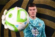 17 February 2025; Goalkeeper Matthew Connor during an Athlone Town squad portraits session at Athlone Town Stadium in Lissywollen, Westmeath. Photo by Piaras Ó Mídheach/Sportsfile