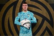 17 February 2025; Goalkeeper Matthew Connor during an Athlone Town squad portraits session at Athlone Town Stadium in Lissywollen, Westmeath. Photo by Piaras Ó Mídheach/Sportsfile