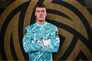 17 February 2025; Goalkeeper Matthew Connor during an Athlone Town squad portraits session at Athlone Town Stadium in Lissywollen, Westmeath. Photo by Piaras Ó Mídheach/Sportsfile
