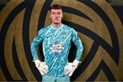 17 February 2025; Goalkeeper Matthew Connor during an Athlone Town squad portraits session at Athlone Town Stadium in Lissywollen, Westmeath. Photo by Piaras Ó Mídheach/Sportsfile