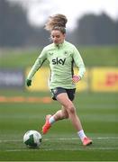 18 February 2025; Leanne Kiernan during a Republic of Ireland women's training session at the FAI National Training Centre in Abbotstown, Dublin. Photo by Stephen McCarthy/Sportsfile