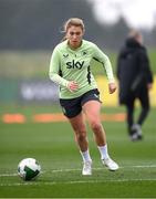 18 February 2025; Jess Fitzgerald during a Republic of Ireland women's training session at the FAI National Training Centre in Abbotstown, Dublin. Photo by Stephen McCarthy/Sportsfile