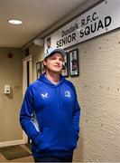 18 February 2025; Assistant coach Tyler Bleyendaal during a Leinster Rugby open training session at Dundalk Rugby Club in Dundalk, Louth. Photo by Ramsey Cardy/Sportsfile