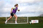 19 February 2025; Jess Fitzgerald during a Republic of Ireland women's training session at the FAI National Training Centre in Abbotstown, Dublin. Photo by Stephen McCarthy/Sportsfile