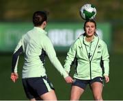 19 February 2025; Jess Fitzgerald during a Republic of Ireland women's training session at the FAI National Training Centre in Abbotstown, Dublin. Photo by Stephen McCarthy/Sportsfile