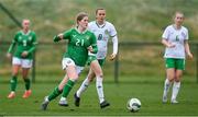 19 February 2025; Lucy Fitzgerald of Republic of Ireland U19's and Eva Mangan of Republic of Ireland Women's Development Team, right, during a match between Repubic of Ireland Women's Development Team and Republic of Ireland Women's U19's at the FAI National Training Centre in Abbotstown, Dublin. Photo by Stephen McCarthy/Sportsfile