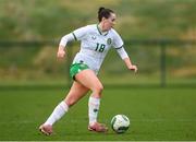 19 February 2025; Melissa O'Kane of Republic of Ireland Women's Development Team during a match between Repubic of Ireland Women's Development Team and Republic of Ireland Women's U19's at the FAI National Training Centre in Abbotstown, Dublin. Photo by Stephen McCarthy/Sportsfile