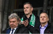 20 February 2025; Former Leinster and Ireland rugby international Jonathan Sexton in attendance during the UEFA Conference League knockout phase play-off second leg match between Shamrock Rovers and Molde at Tallaght Stadium in Dublin. Photo by Stephen McCarthy/Sportsfile