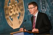 21 February 2025; Ard Stiúrthóir of the GAA Tom Ryan during day one of the GAA Congress at The Abbey Hotel in Donegal. Photo by Ramsey Cardy/Sportsfile
