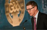 21 February 2025; Ard Stiúrthóir of the GAA Tom Ryan during day one of the GAA Congress at The Abbey Hotel in Donegal. Photo by Ramsey Cardy/Sportsfile