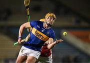 22 February 2025; Ronan Maher of Tipperary in action against Shane Barrett of Cork during the Allianz Hurling League Division 1A match between Tipperary and Cork at FBD Semple Stadium in Thurles, Tipperary. Photo by Brendan Moran/Sportsfile