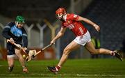 22 February 2025; Brian Hayes of Cork attempts to get the sliotar past Tipperary goalkeeper Barry Hogan during the Allianz Hurling League Division 1A match between Tipperary and Cork at FBD Semple Stadium in Thurles, Tipperary. Photo by Brendan Moran/Sportsfile