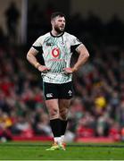 22 February 2025; Robbie Henshaw of Ireland during the Guinness Six Nations Rugby Championship match between Wales and Ireland at the Principality Stadium in Cardiff, Wales. Photo by Ben McShane/Sportsfile