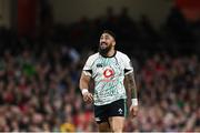 22 February 2025; Bundee Aki of Ireland during the Guinness Six Nations Rugby Championship match between Wales and Ireland at the Principality Stadium in Cardiff, Wales. Photo by Seb Daly/Sportsfile