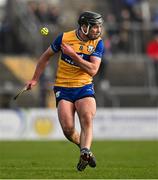 23 February 2025; Cathal Malone of Clare during the Allianz Hurling League Division 1A match between Clare and Wexford at Cusack Park in Ennis, Clare. Photo by Brendan Moran/Sportsfile