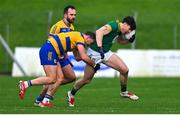 23 February 2025; Seamus Lavin of Meath is tackled by Ultan Harney of Roscommon during the Allianz Football League Division 2 match between Meath and Roscommon at Páirc Tailteann in Navan, Meath. Photo by Shauna Clinton/Sportsfile